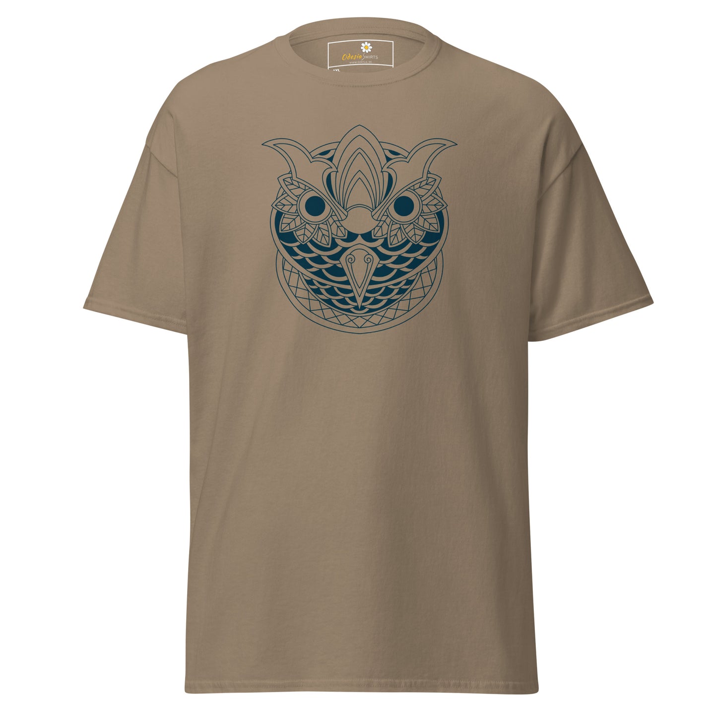 T-shirt classique pour homme - WILDLIFE OWL ABSTRACT - BIG