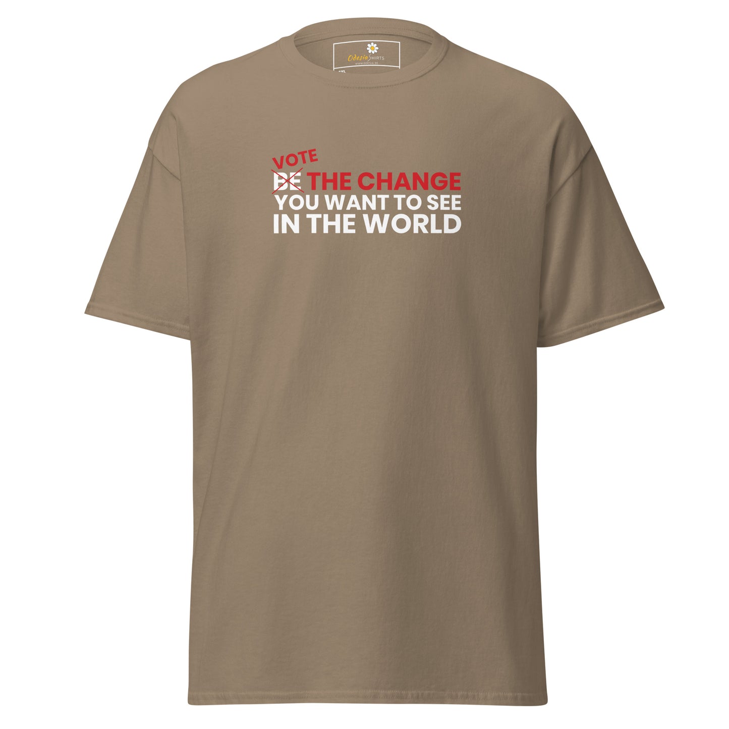 Unisex classic t-shirt - POSITIVE VOTE BE THE CHANGE - BIG