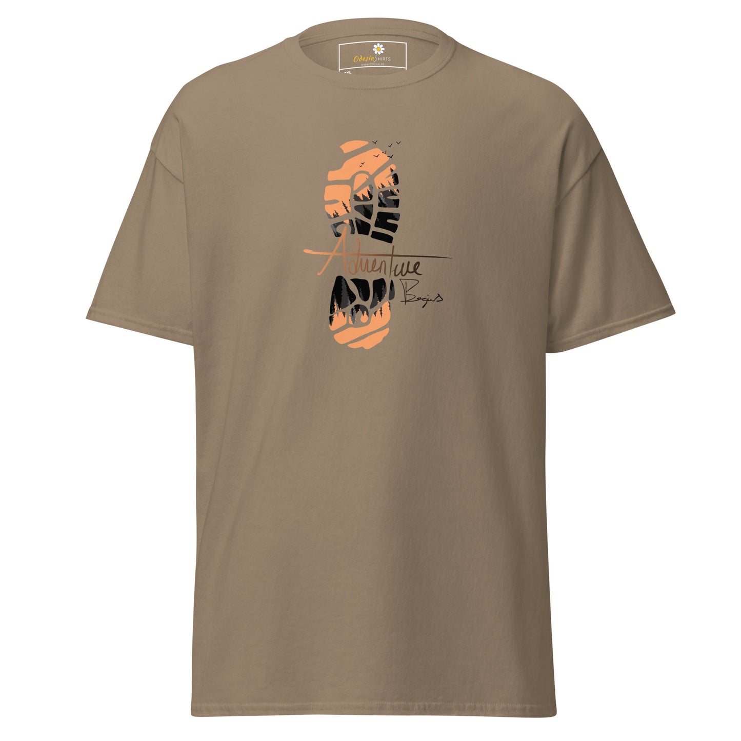 Unisex classic t-shirt - ADVENTURE FOOTPRINT - BIG