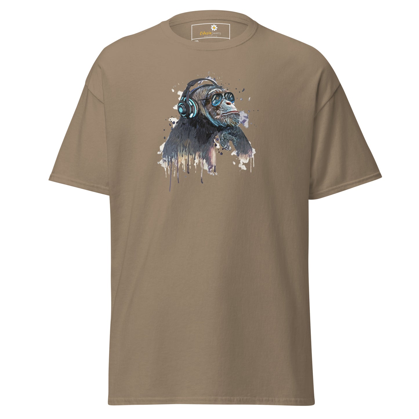 Unisex classic t-shirt - WILDLIFE MUSIC CHIMPANZEE - BIG