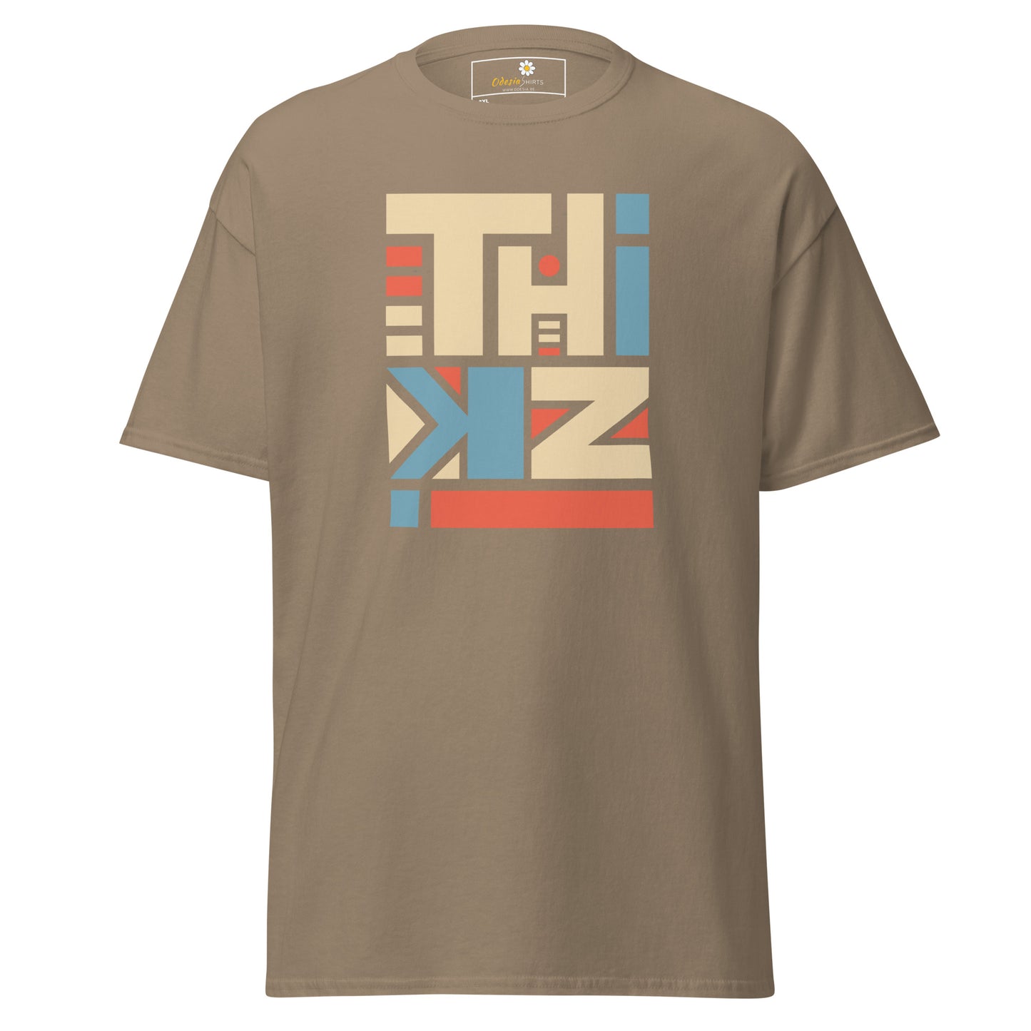 Unisex classic t-shirt - ABSTRACT TEXT THINK - BIG