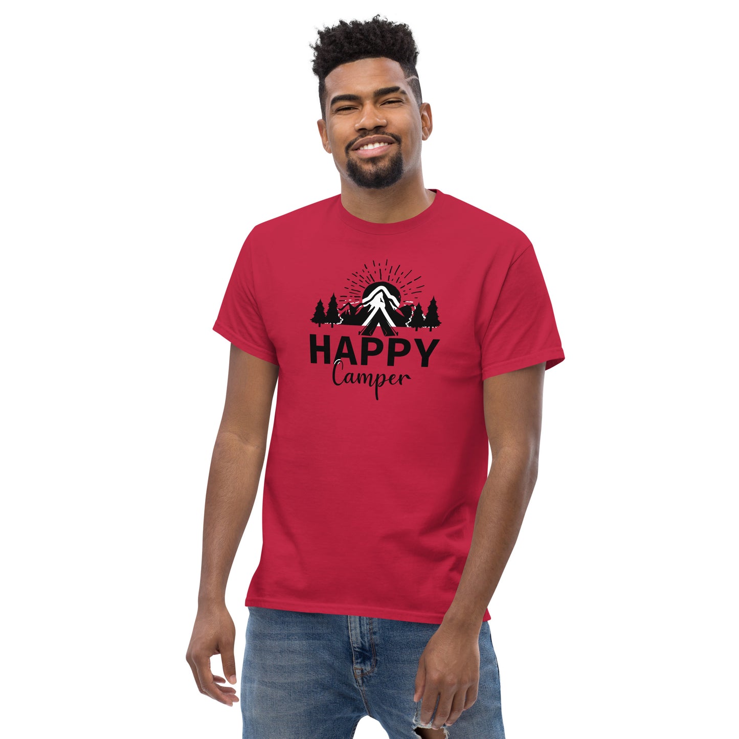 Unisex classic t-shirt - ADVENTURE HAPPY MOUNTAIN - BIG