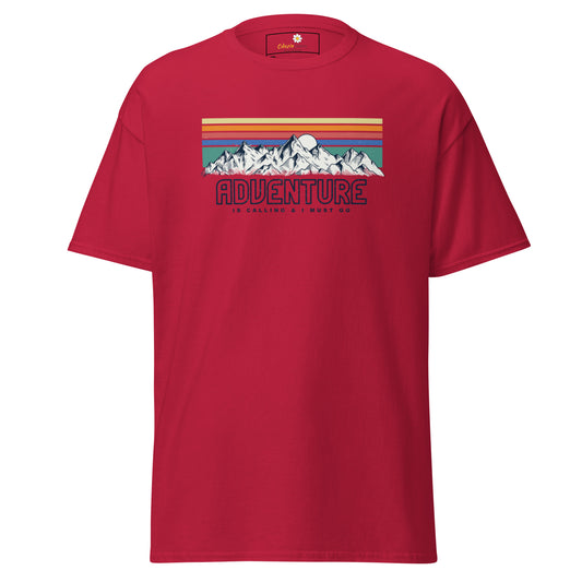 Unisex classic t-shirt - ADVENTURE IS CALLING COLORS - BIG