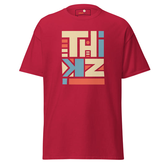 Unisex classic t-shirt - ABSTRACT TEXT THINK - BIG