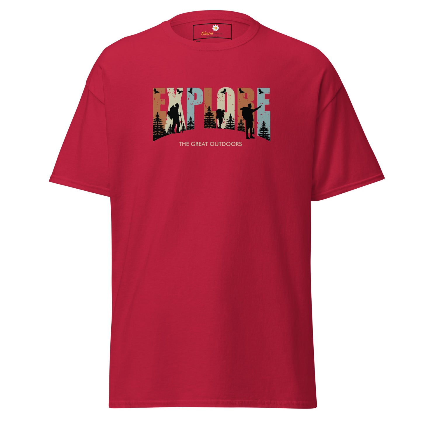 Unisex classic t-shirt - ADVENTURE EXPLORE THE GREAT OUTDOORS - BIG