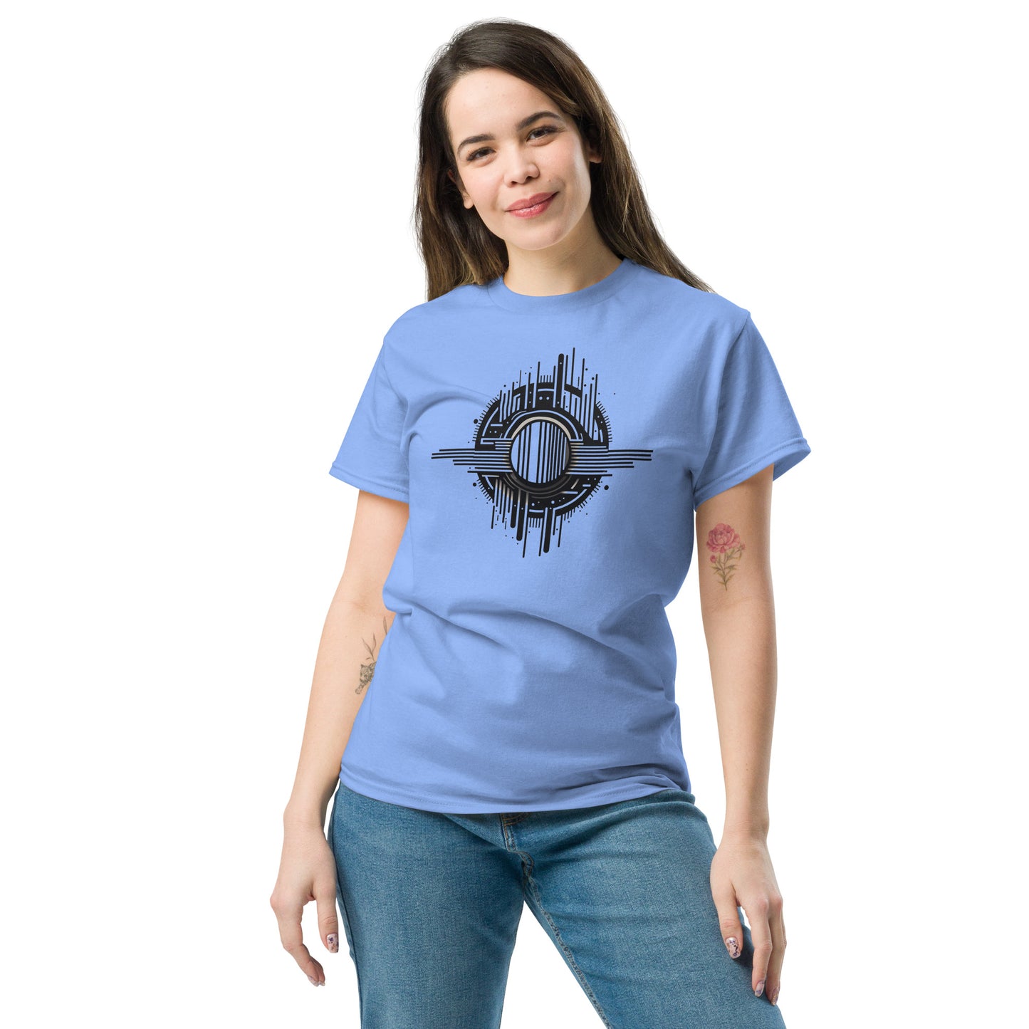 Unisex classic t-shirt - ABSTRACT SPHERES LINES - BIG