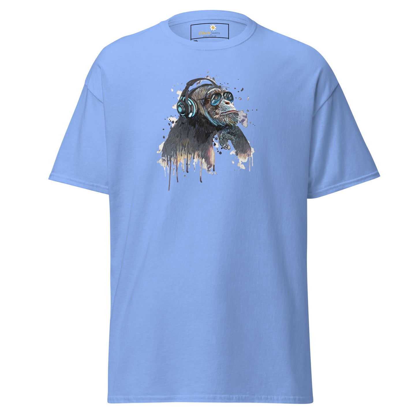 Unisex classic t-shirt - WILDLIFE MUSIC CHIMPANZEE - BIG