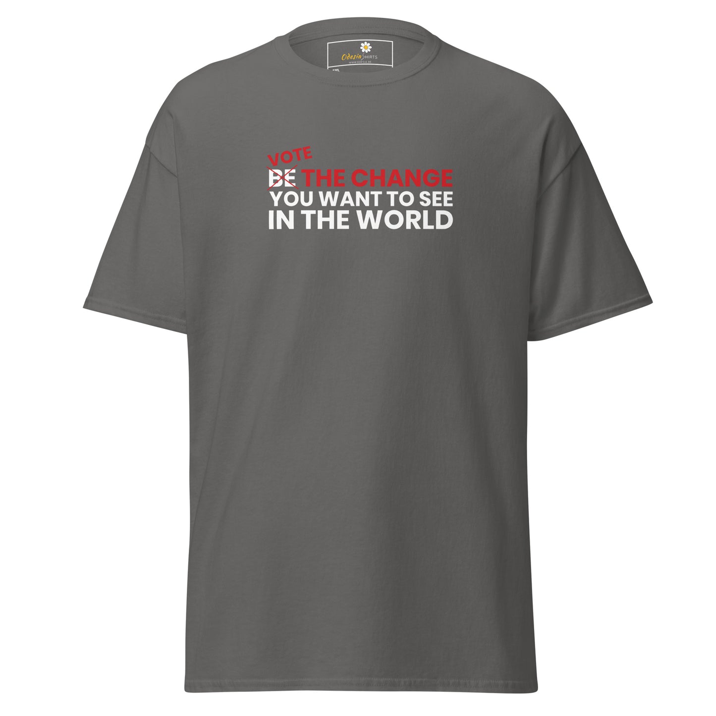 Unisex classic t-shirt - POSITIVE VOTE BE THE CHANGE - BIG