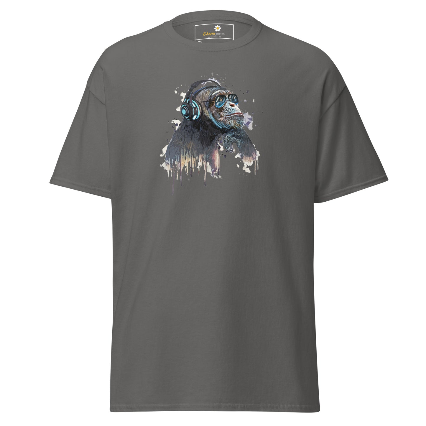 Unisex classic t-shirt - WILDLIFE MUSIC CHIMPANZEE - BIG