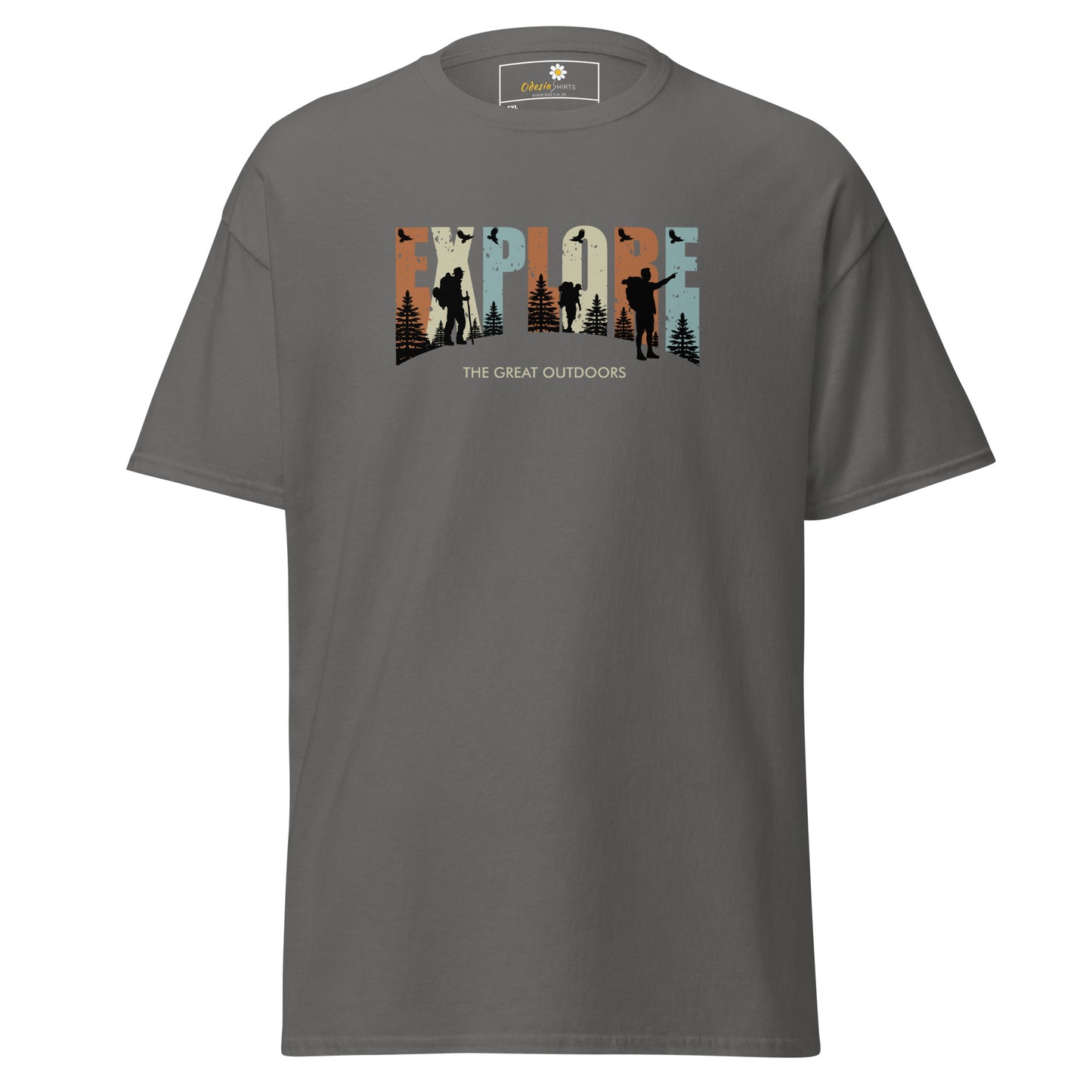 Unisex classic t-shirt - ADVENTURE EXPLORE THE GREAT OUTDOORS - BIG