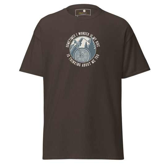 Unisex classic t-shirt - ADVENTURE SPORT CIRCLE BIKE WONDERING - BIG