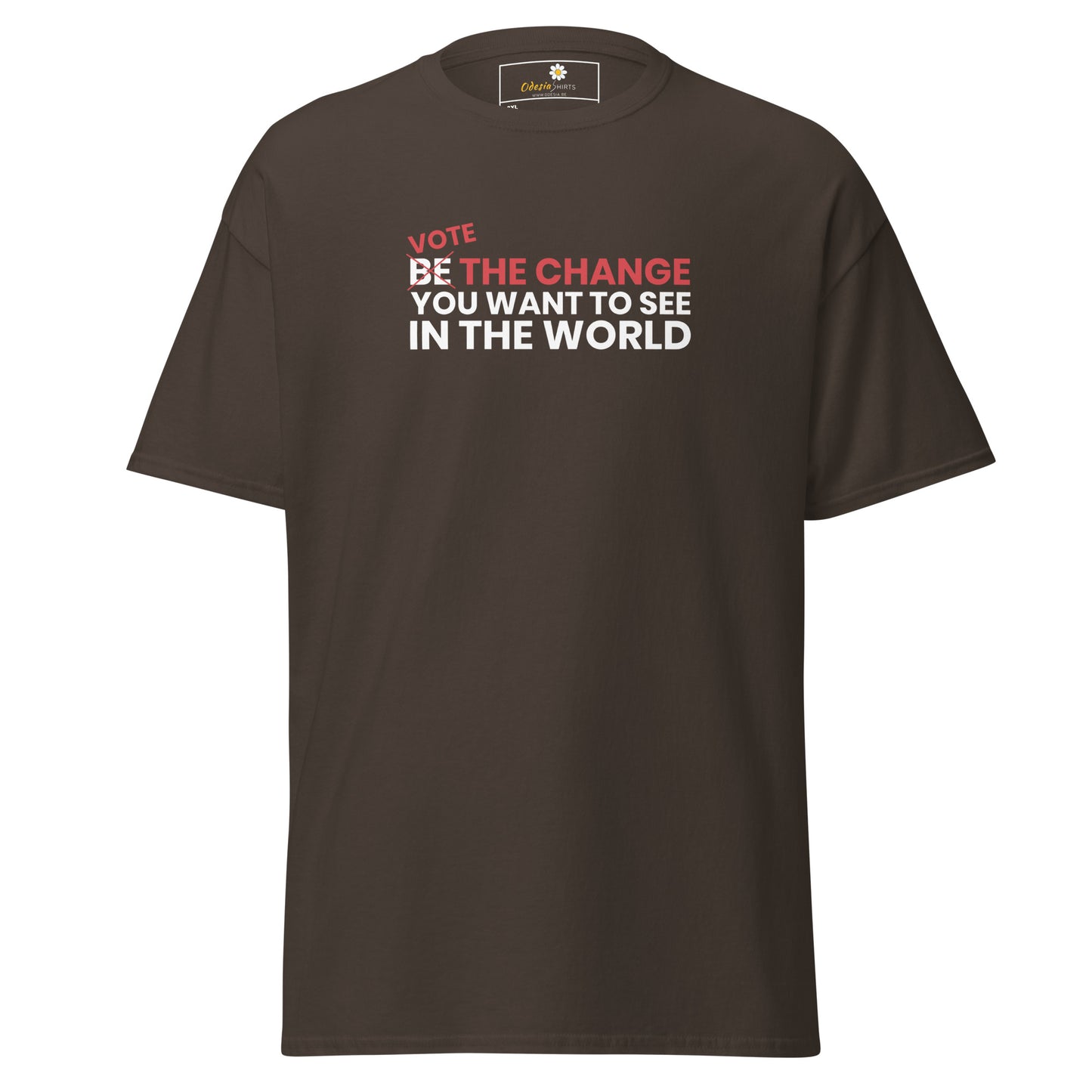 Unisex classic t-shirt - POSITIVE VOTE BE THE CHANGE - BIG