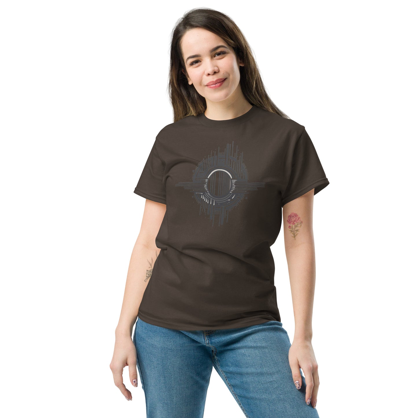 Unisex classic t-shirt - ABSTRACT SPHERES LINES - BIG