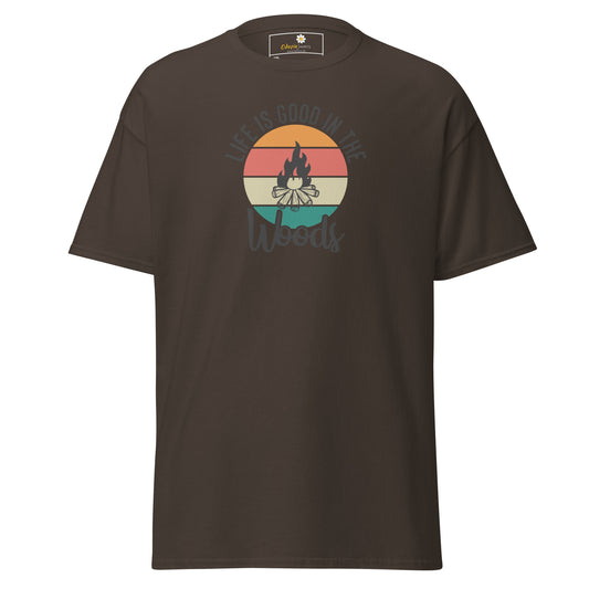 Unisex classic t-shirt - ADVENTURE LIFE IS GOOD IN THE WOODS - BIG