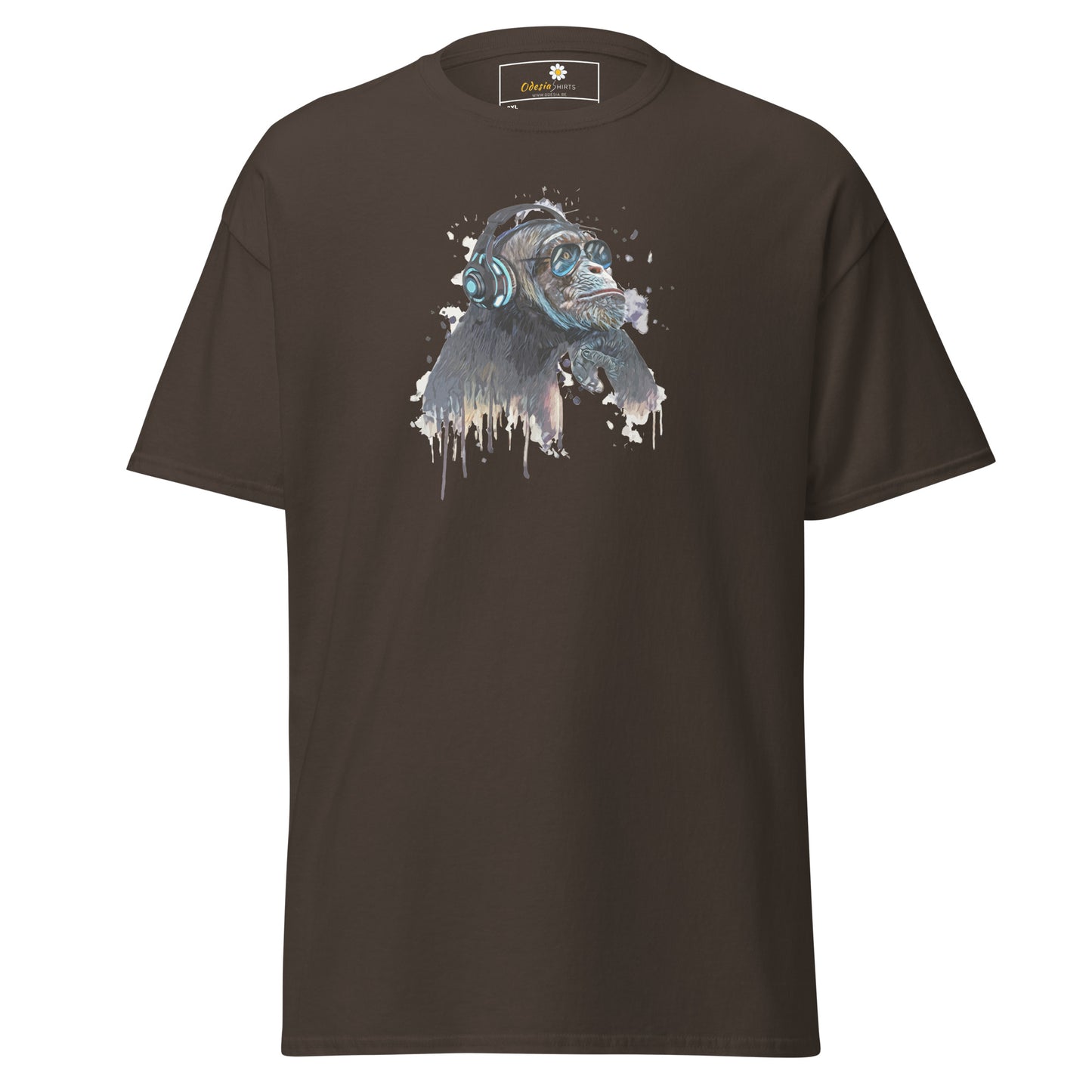 Unisex classic t-shirt - WILDLIFE MUSIC CHIMPANZEE - BIG