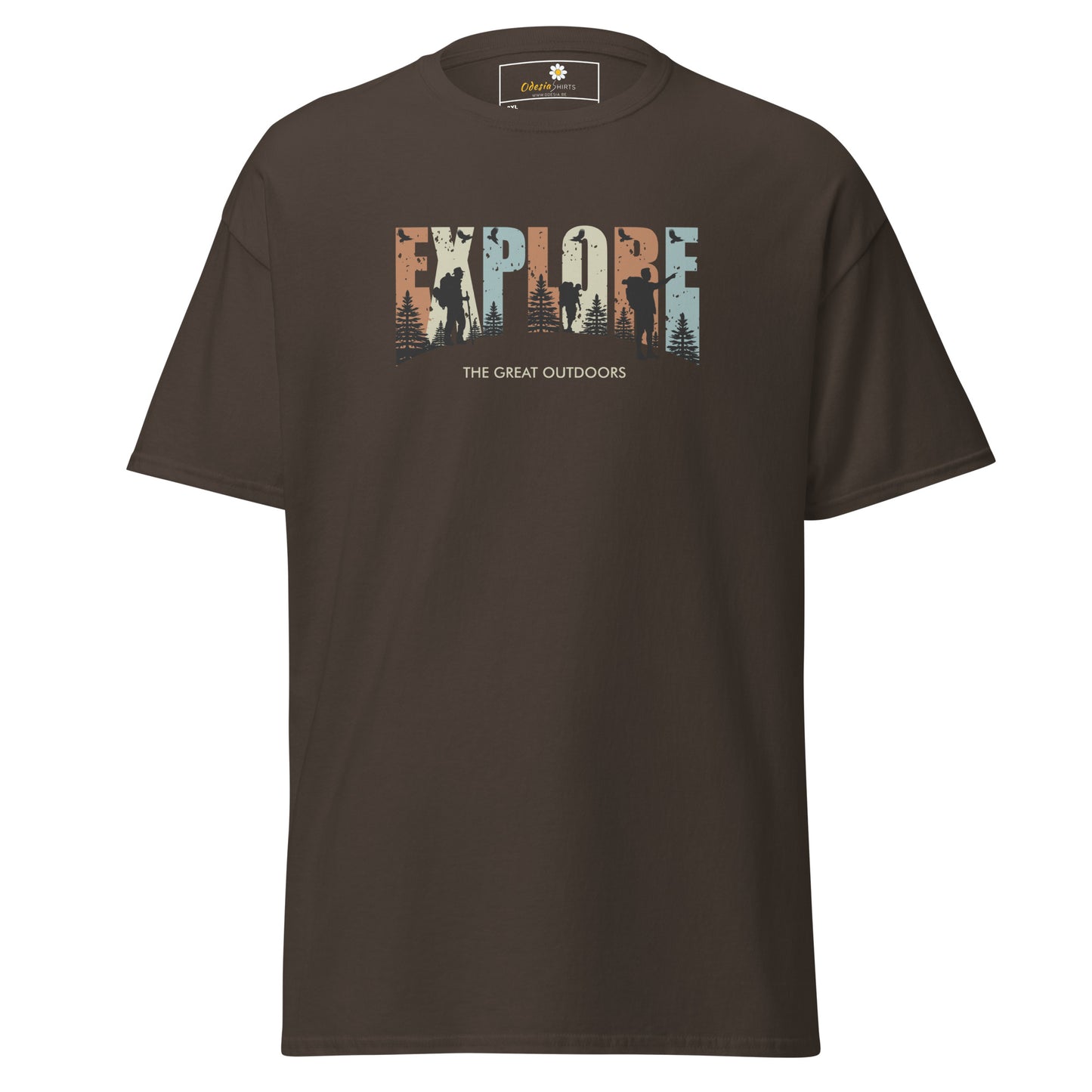 Unisex classic t-shirt - ADVENTURE EXPLORE THE GREAT OUTDOORS - BIG