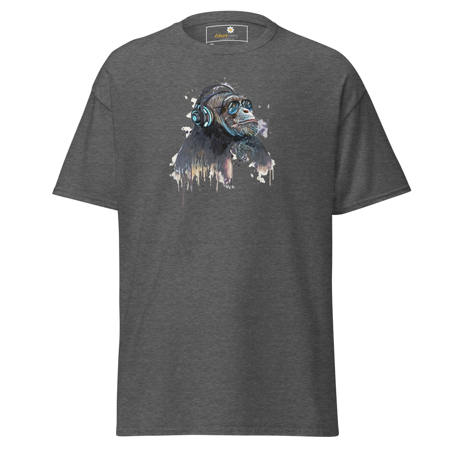 Unisex classic t-shirt - WILDLIFE MUSIC CHIMPANZEE - BIG
