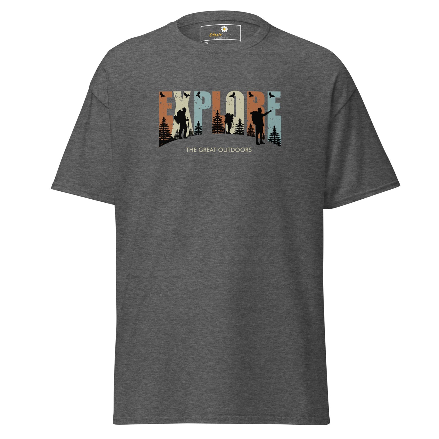 Unisex classic t-shirt - ADVENTURE EXPLORE THE GREAT OUTDOORS - BIG