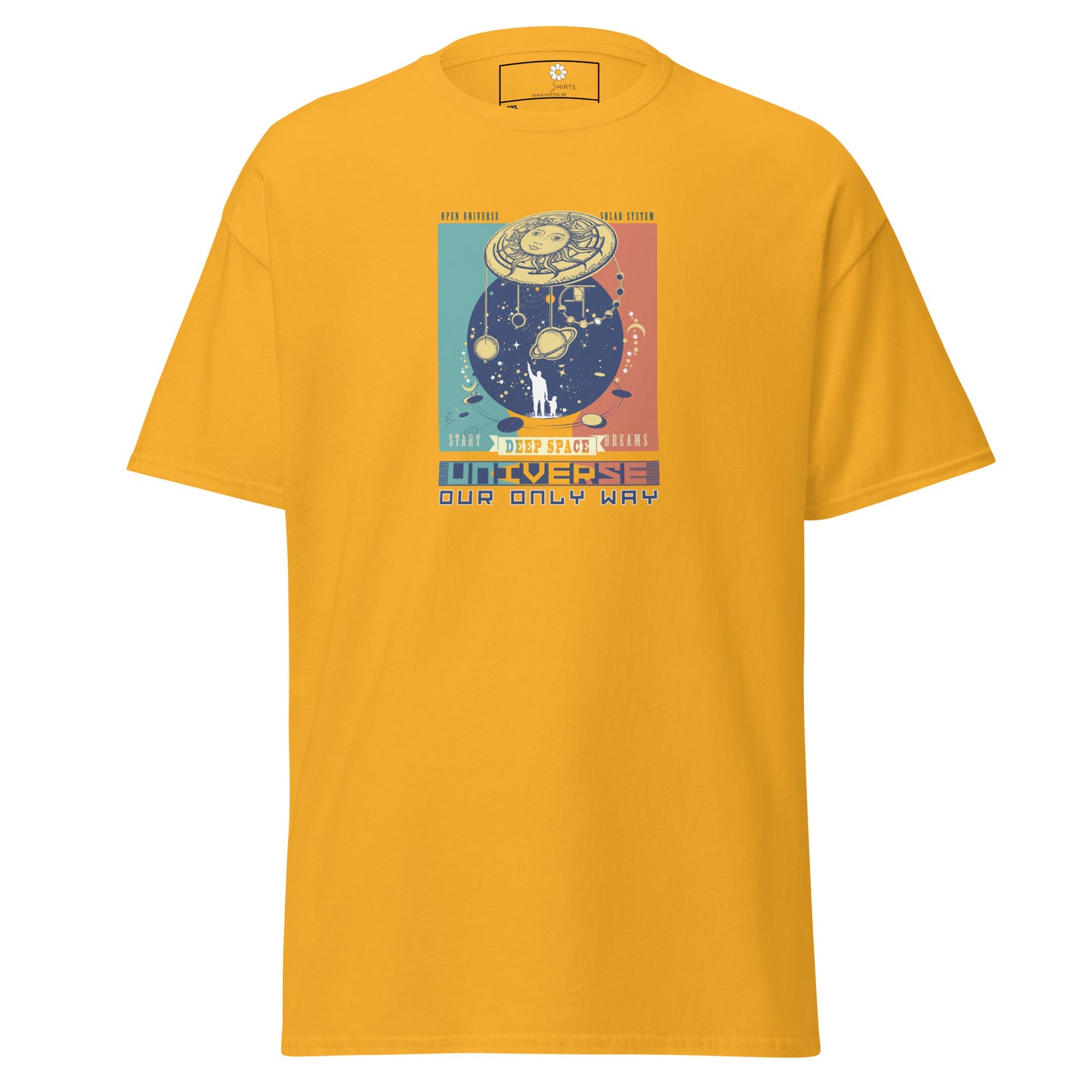 Unisex classic t-shirt - ADVENTURE UNIVERSE OUR ONLY WAY - BIG