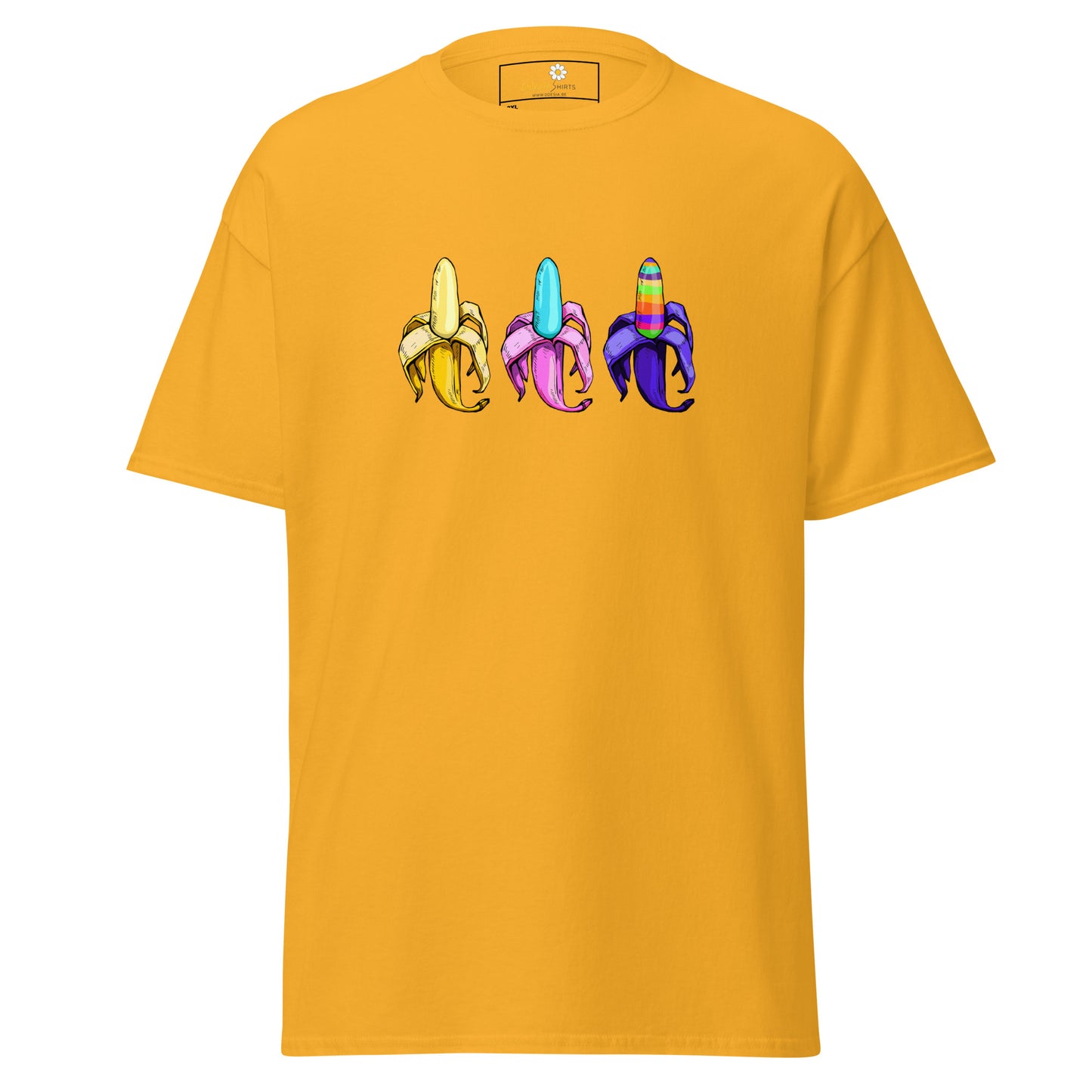Unisex classic t-shirt - AMAZING THREE BANANAS - BIG
