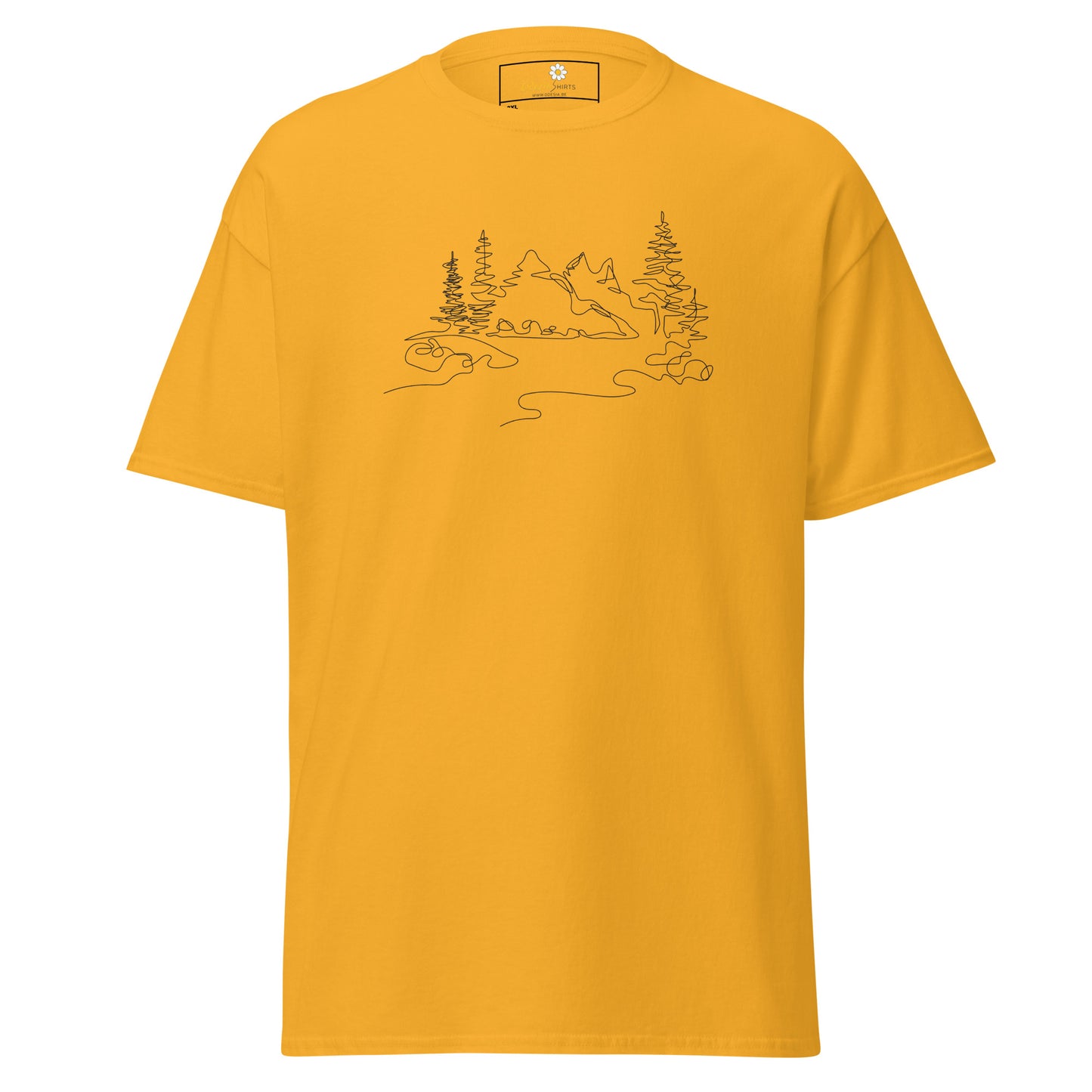 Unisex classic t-shirt - ADVENTURE MOUNTAIN DRAWING - BIG