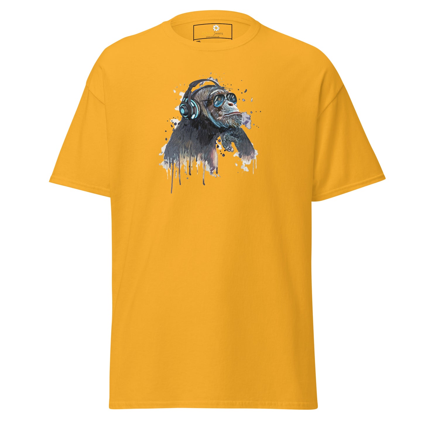 Unisex classic t-shirt - WILDLIFE MUSIC CHIMPANZEE - BIG