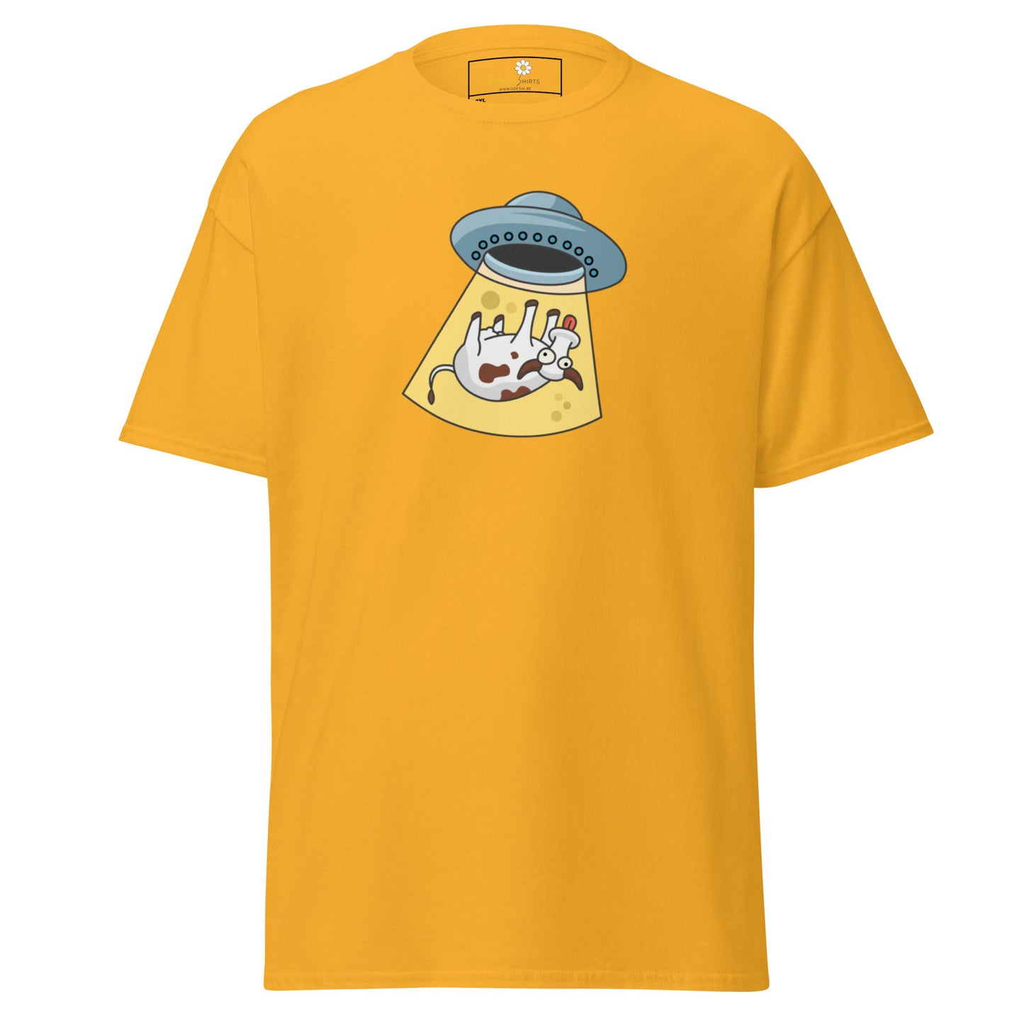 Unisex classic t-shirt - ALIEN SPACE COW - BIG