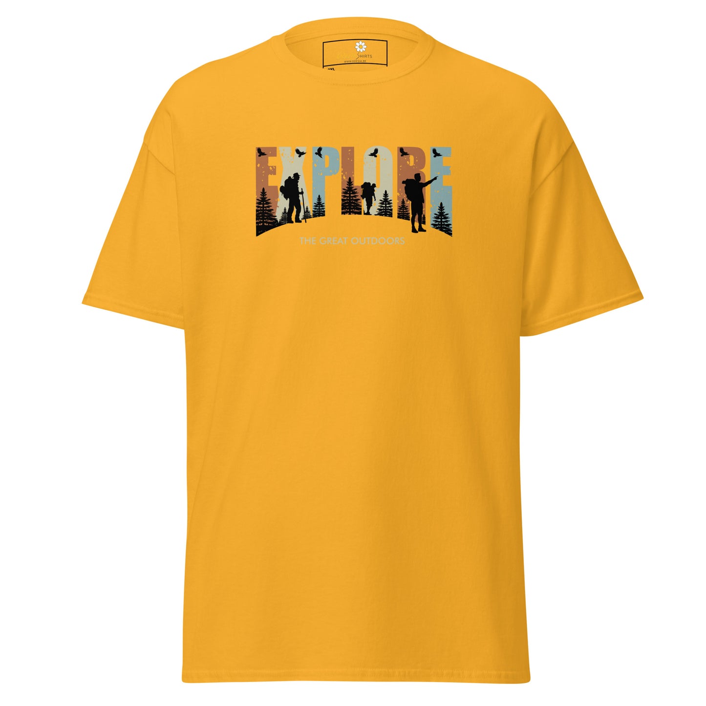 Unisex classic t-shirt - ADVENTURE EXPLORE THE GREAT OUTDOORS - BIG