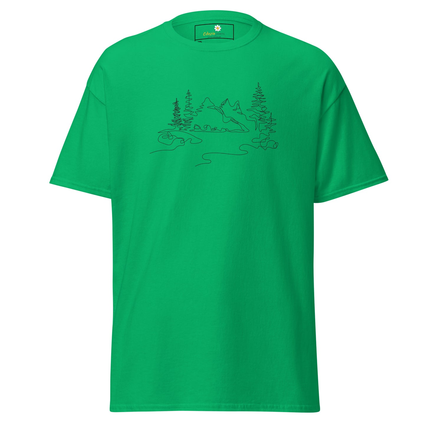 Unisex classic t-shirt - ADVENTURE MOUNTAIN DRAWING - BIG
