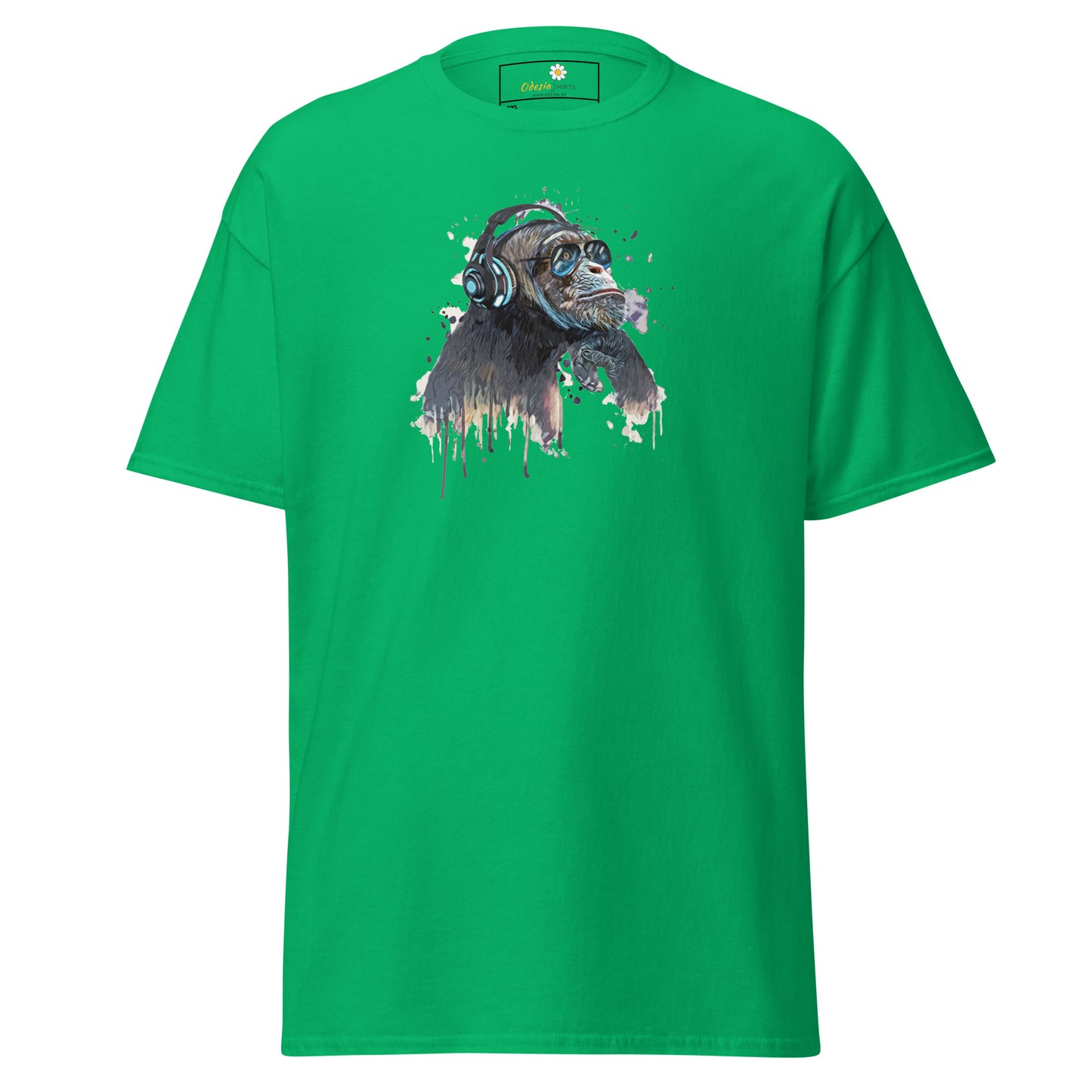 Unisex classic t-shirt - WILDLIFE MUSIC CHIMPANZEE - BIG