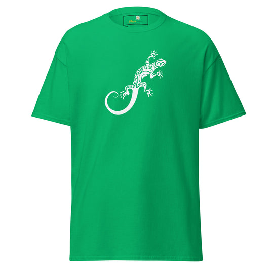 T-shirt classique unisexe - ANIMAUX LÉZARD BLANC - GRAND