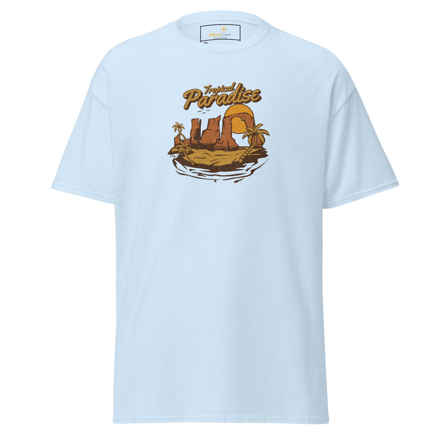 T-shirt classique homme - SUMMER TROPICAL PARADISE - BIG