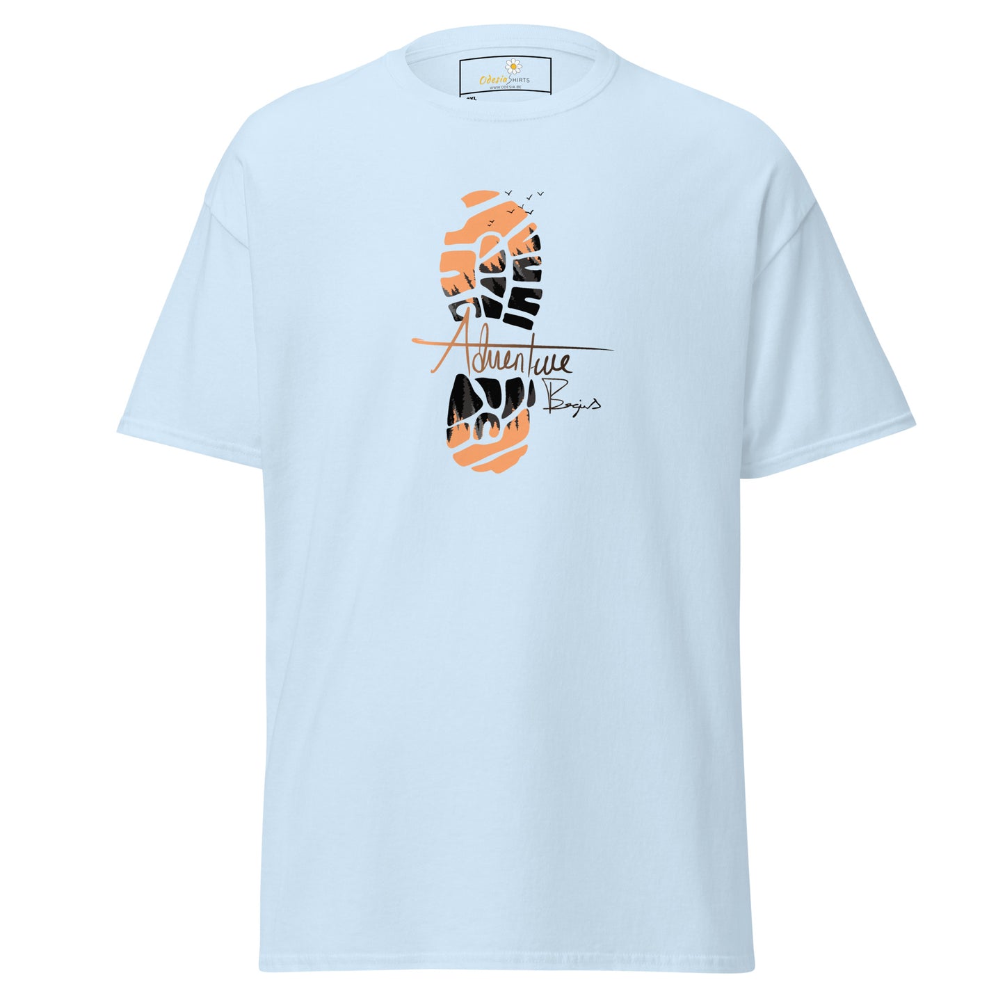 Unisex classic t-shirt - ADVENTURE FOOTPRINT - BIG
