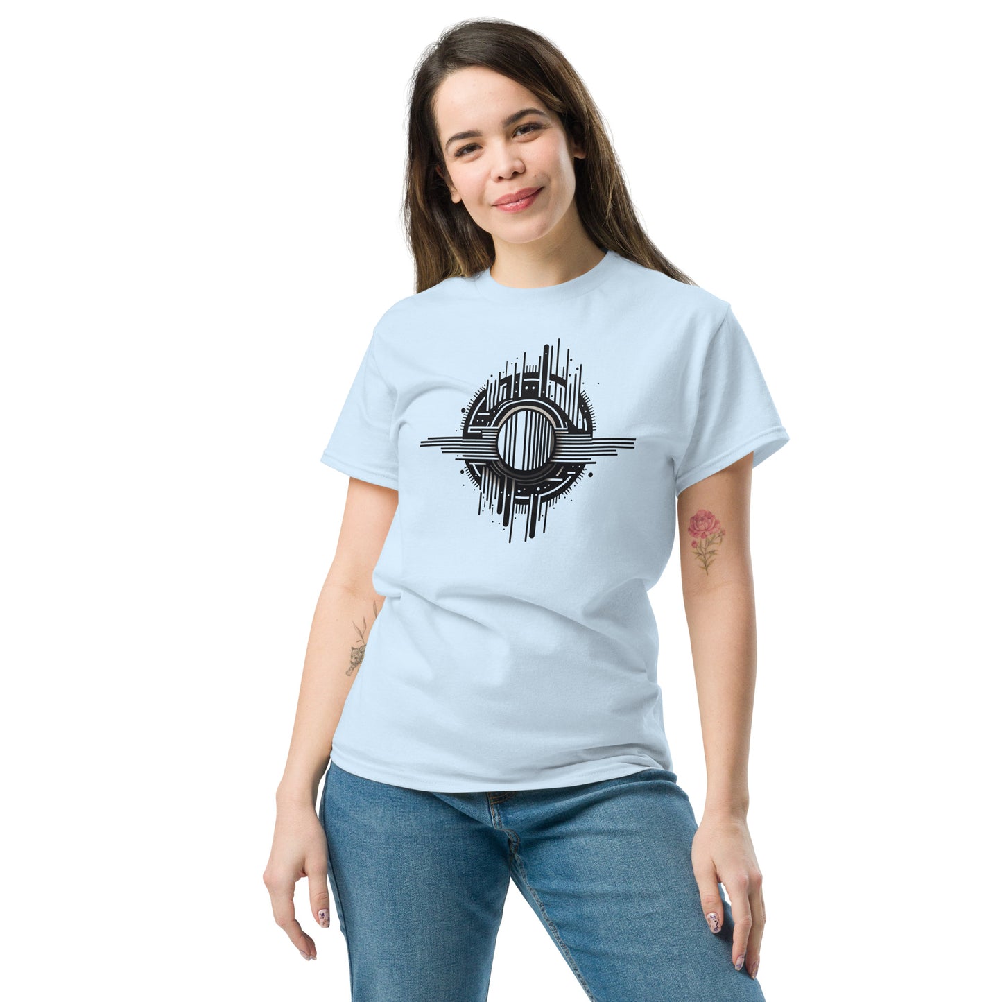 Unisex classic t-shirt - ABSTRACT SPHERES LINES - BIG