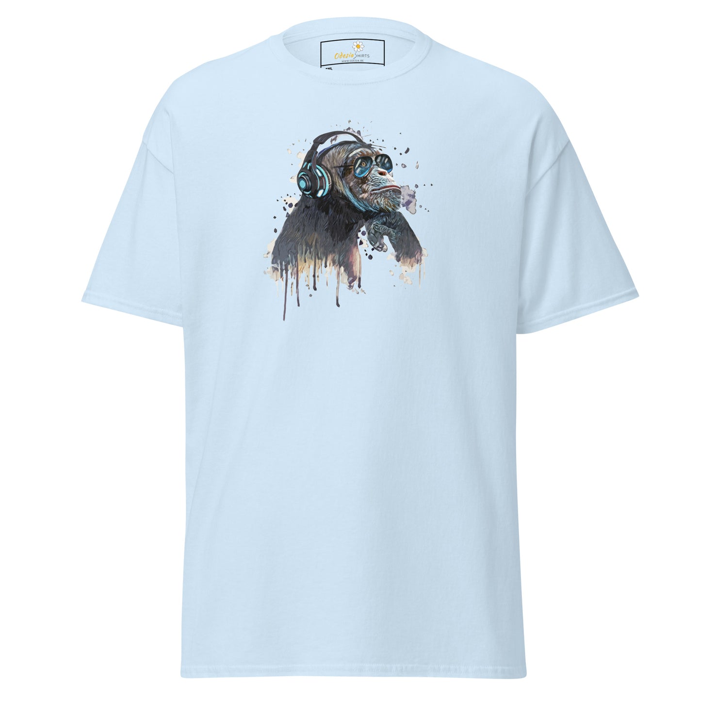 Unisex classic t-shirt - WILDLIFE MUSIC CHIMPANZEE - BIG