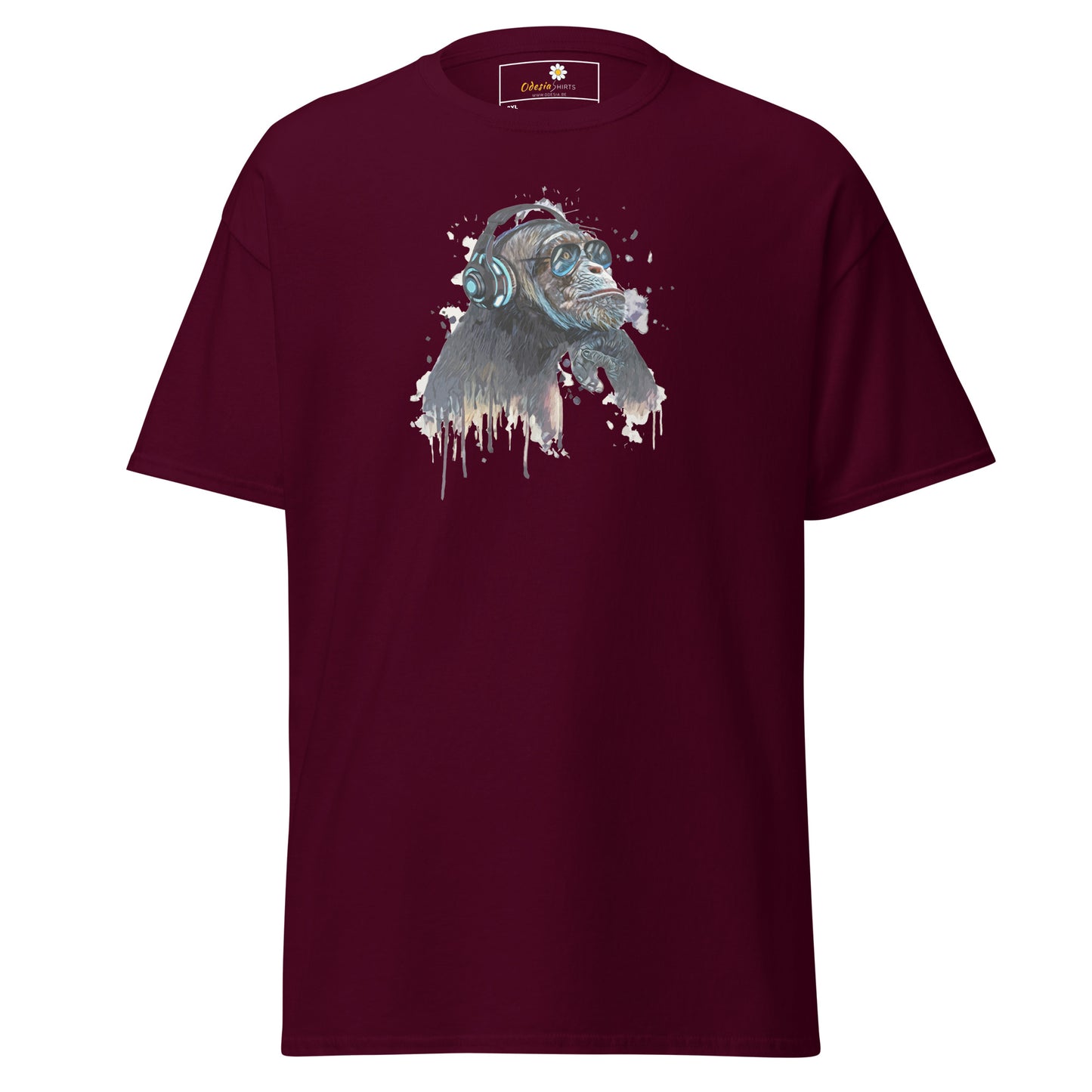 Unisex classic t-shirt - WILDLIFE MUSIC CHIMPANZEE - BIG