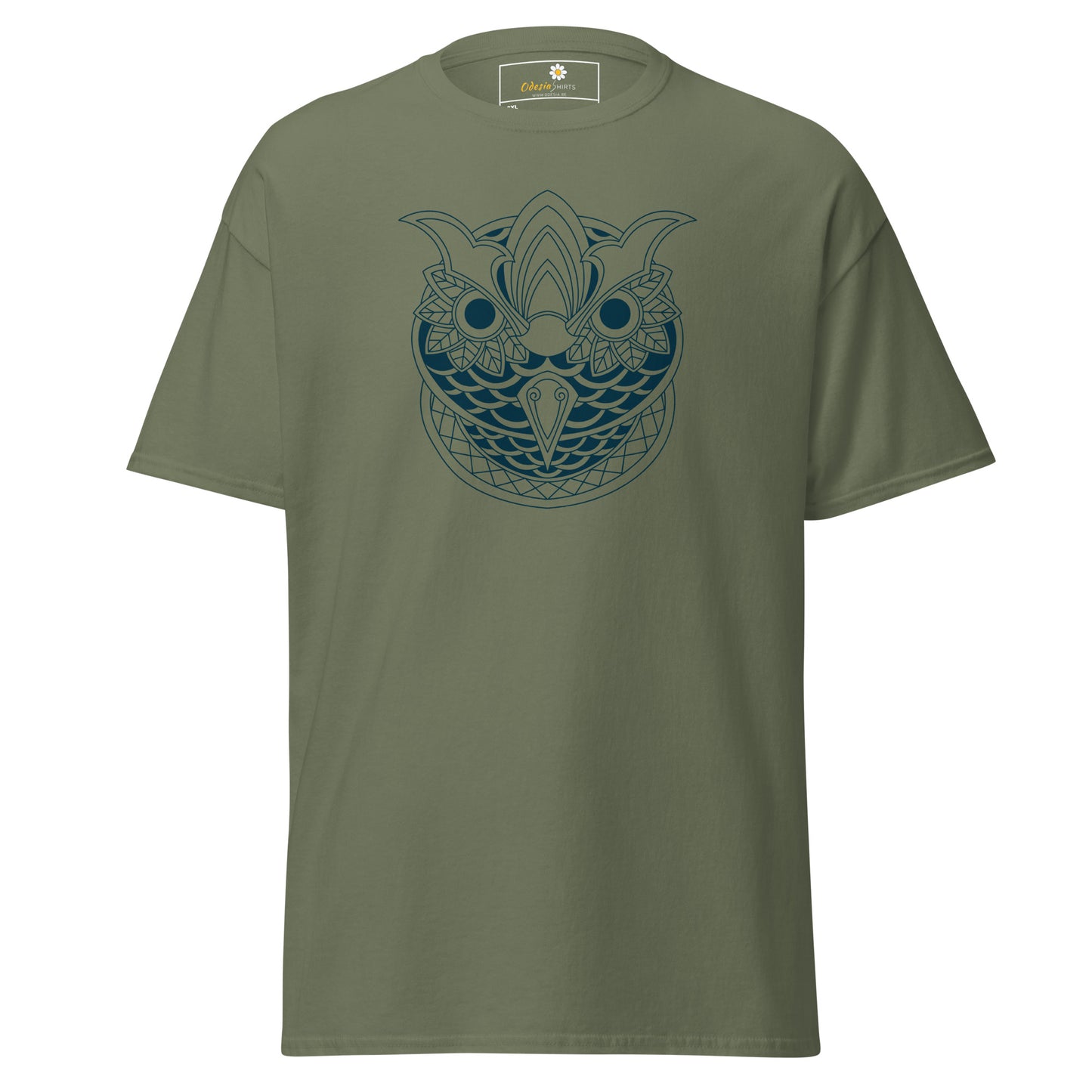 T-shirt classique pour homme - WILDLIFE OWL ABSTRACT - BIG