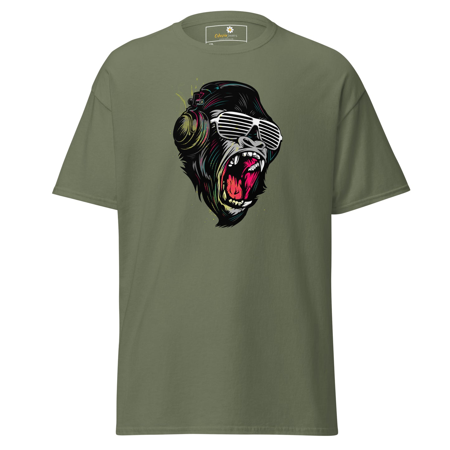 T-shirt classique pour homme - WILDLIFE GORILLA SCREAM - BIG