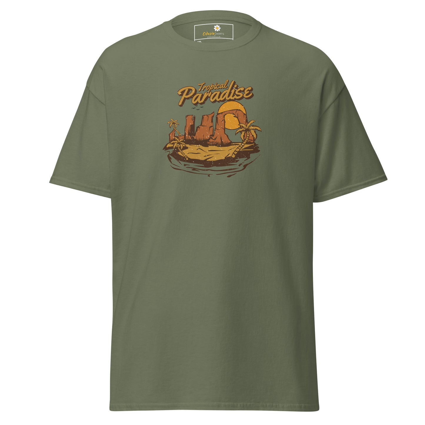 T-shirt classique homme - SUMMER TROPICAL PARADISE - BIG