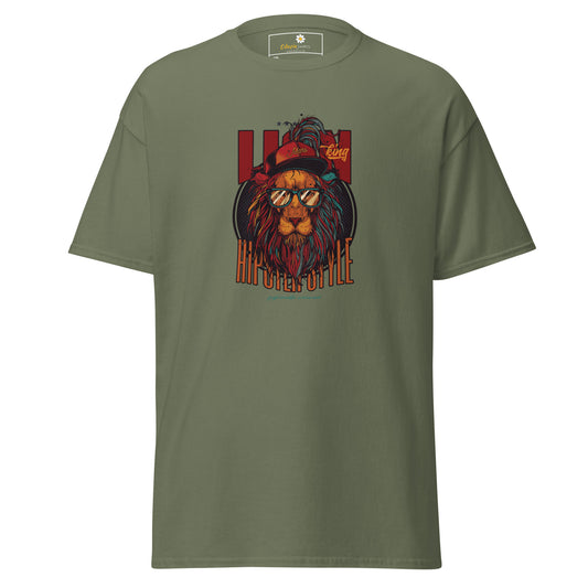 T-shirt classique unisexe - ANIMAUX LION - GRAND