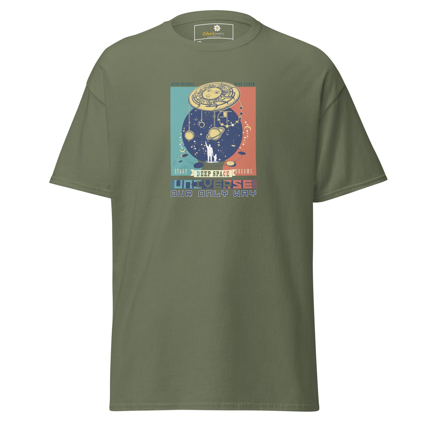 Unisex classic t-shirt - ADVENTURE UNIVERSE OUR ONLY WAY - BIG