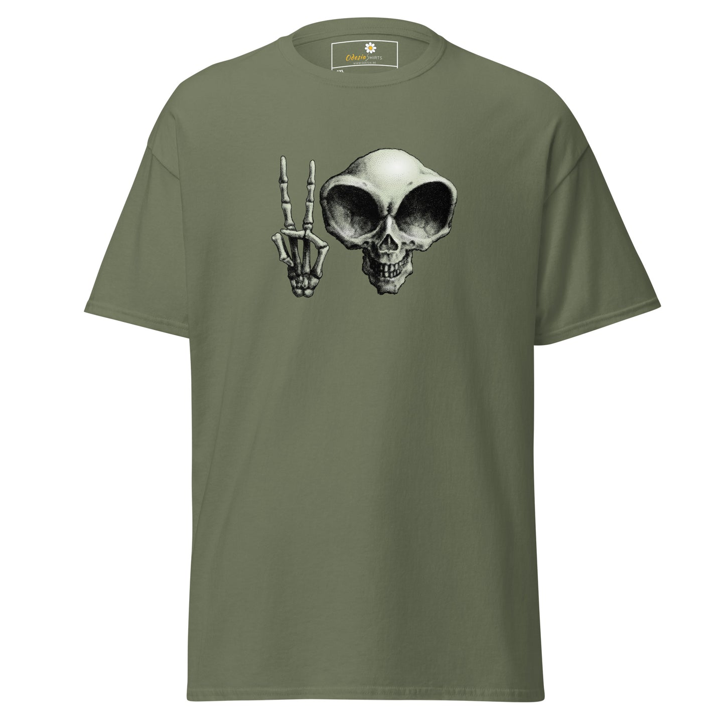 Unisex classic t-shirt - ALIEN PEACE - BIG