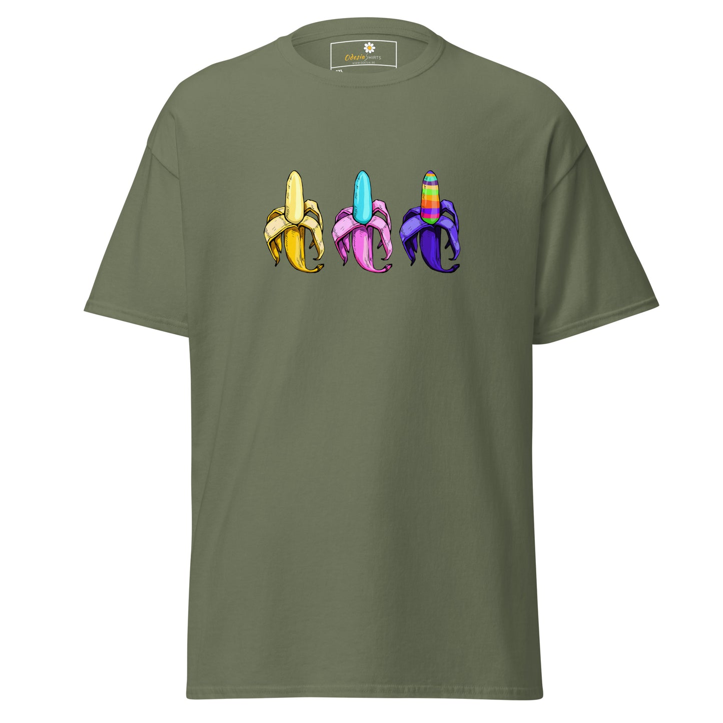 Unisex classic t-shirt - AMAZING THREE BANANAS - BIG