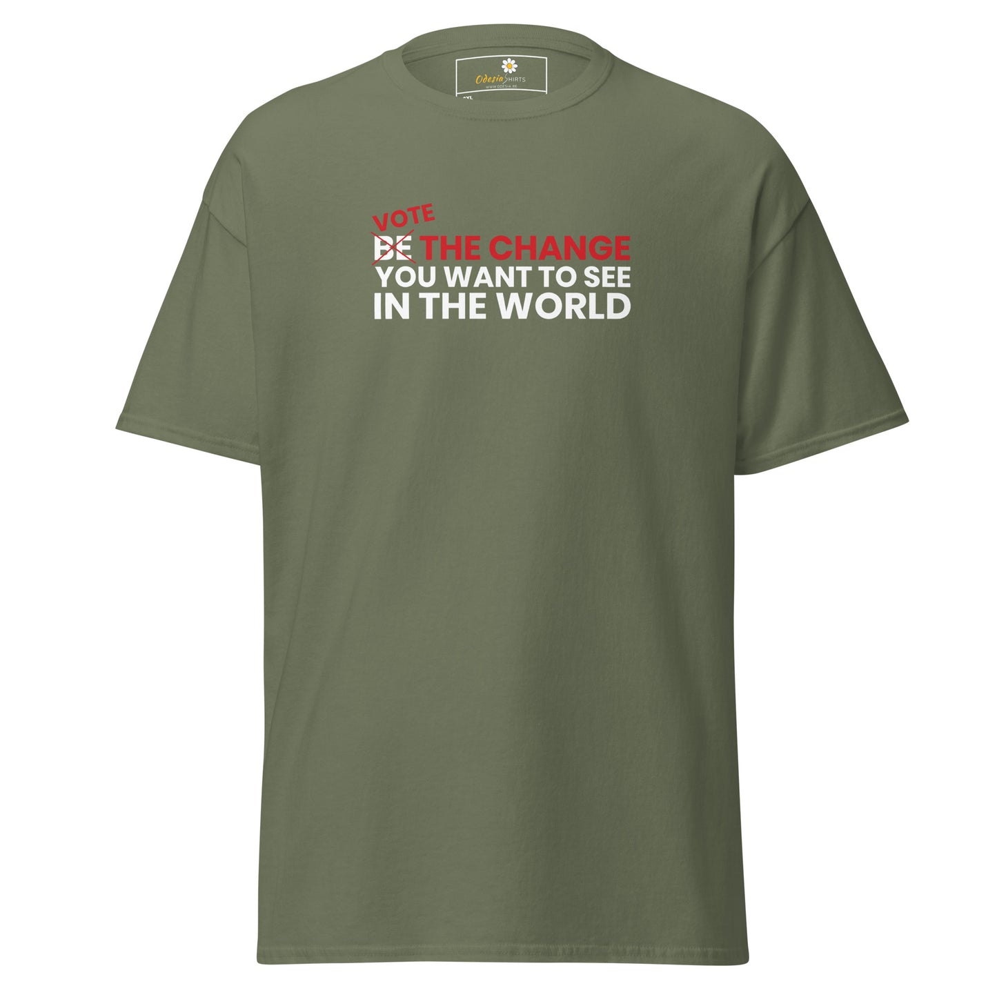 Unisex classic t-shirt - POSITIVE VOTE BE THE CHANGE - BIG