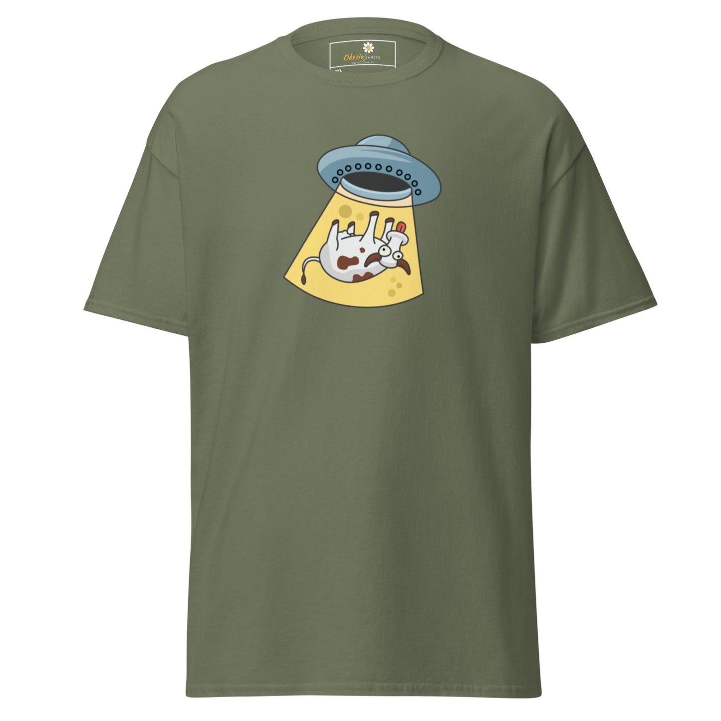Unisex classic t-shirt - ALIEN SPACE COW - BIG