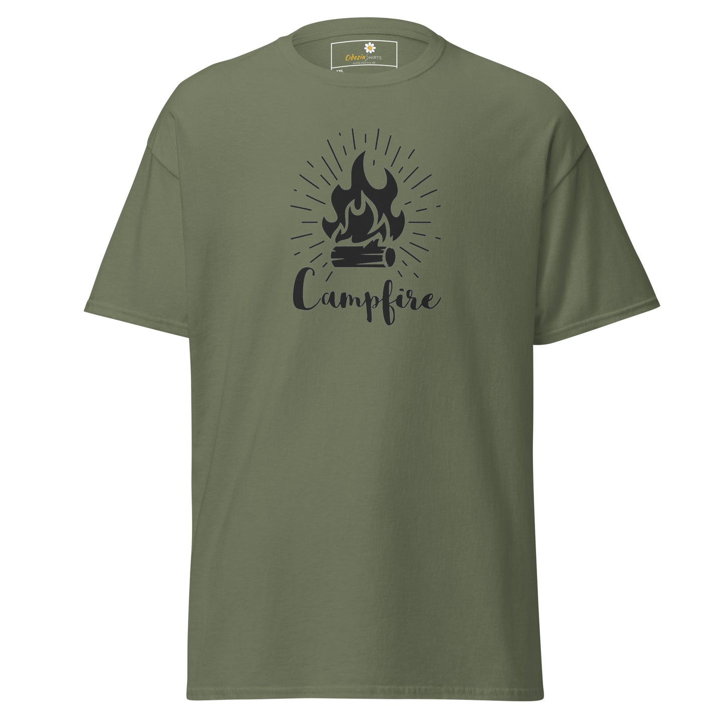 Unisex classic t-shirt - ADVENTURE CAMPFIRE - BIG
