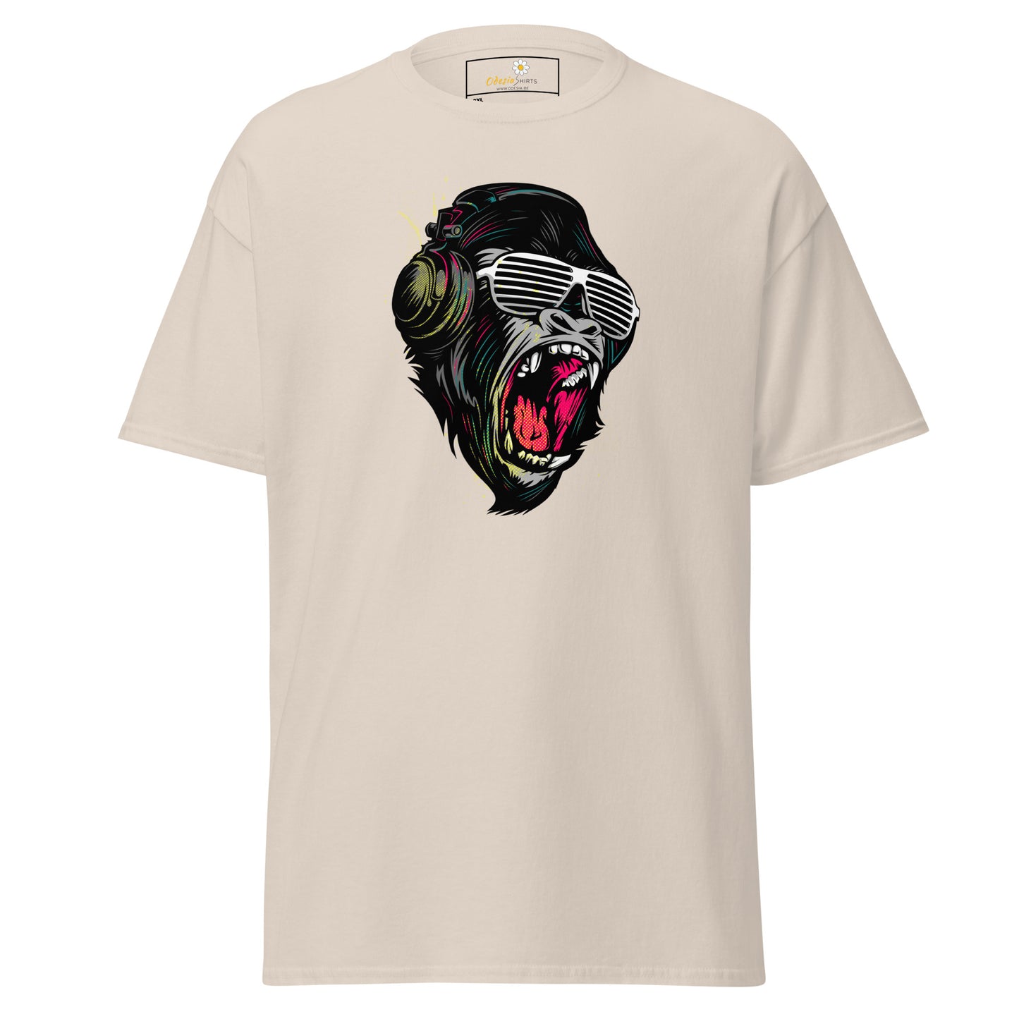 T-shirt classique pour homme - WILDLIFE GORILLA SCREAM - BIG