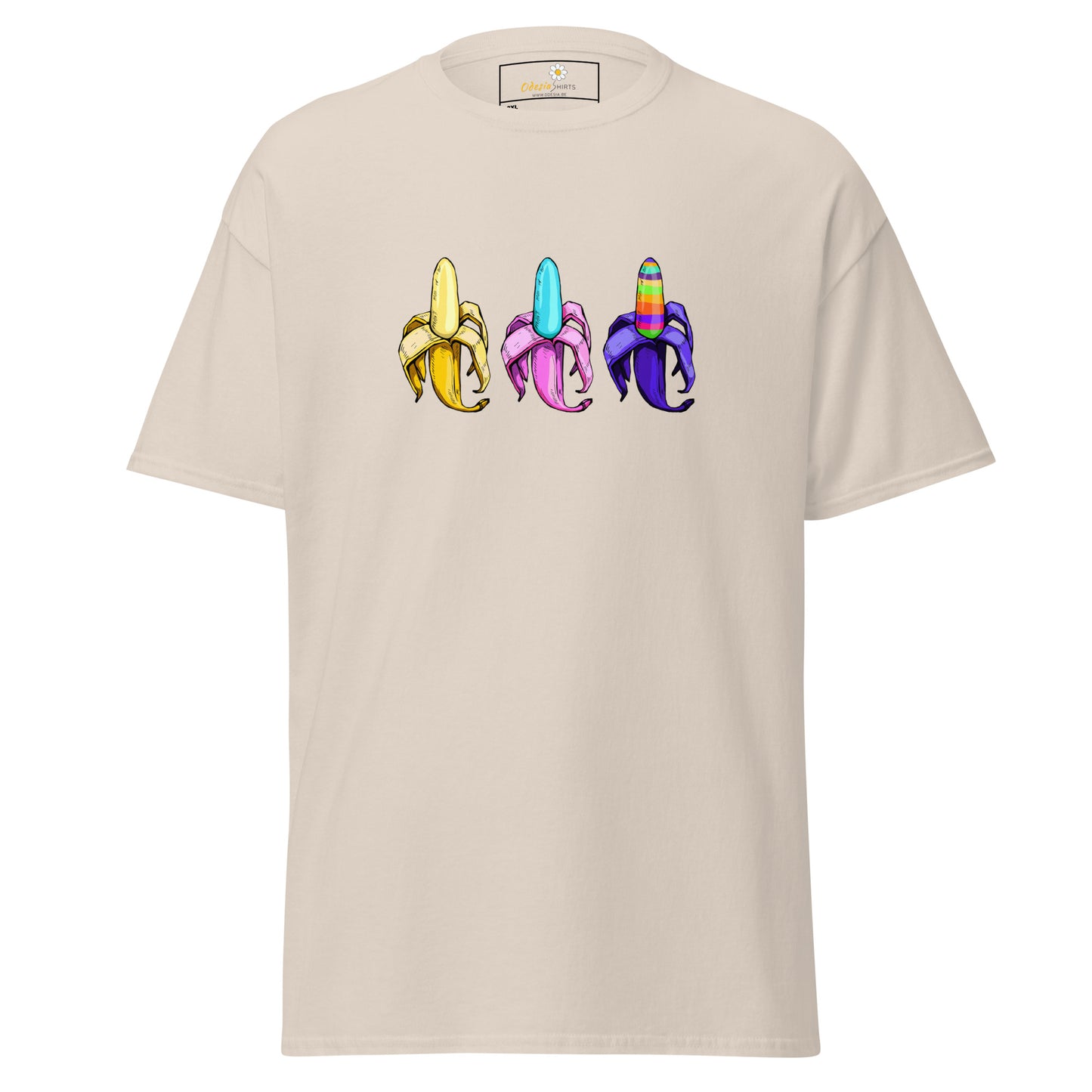 Unisex classic t-shirt - AMAZING THREE BANANAS - BIG