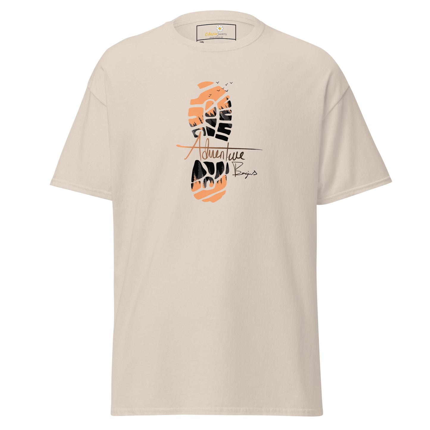 Unisex classic t-shirt - ADVENTURE FOOTPRINT - BIG