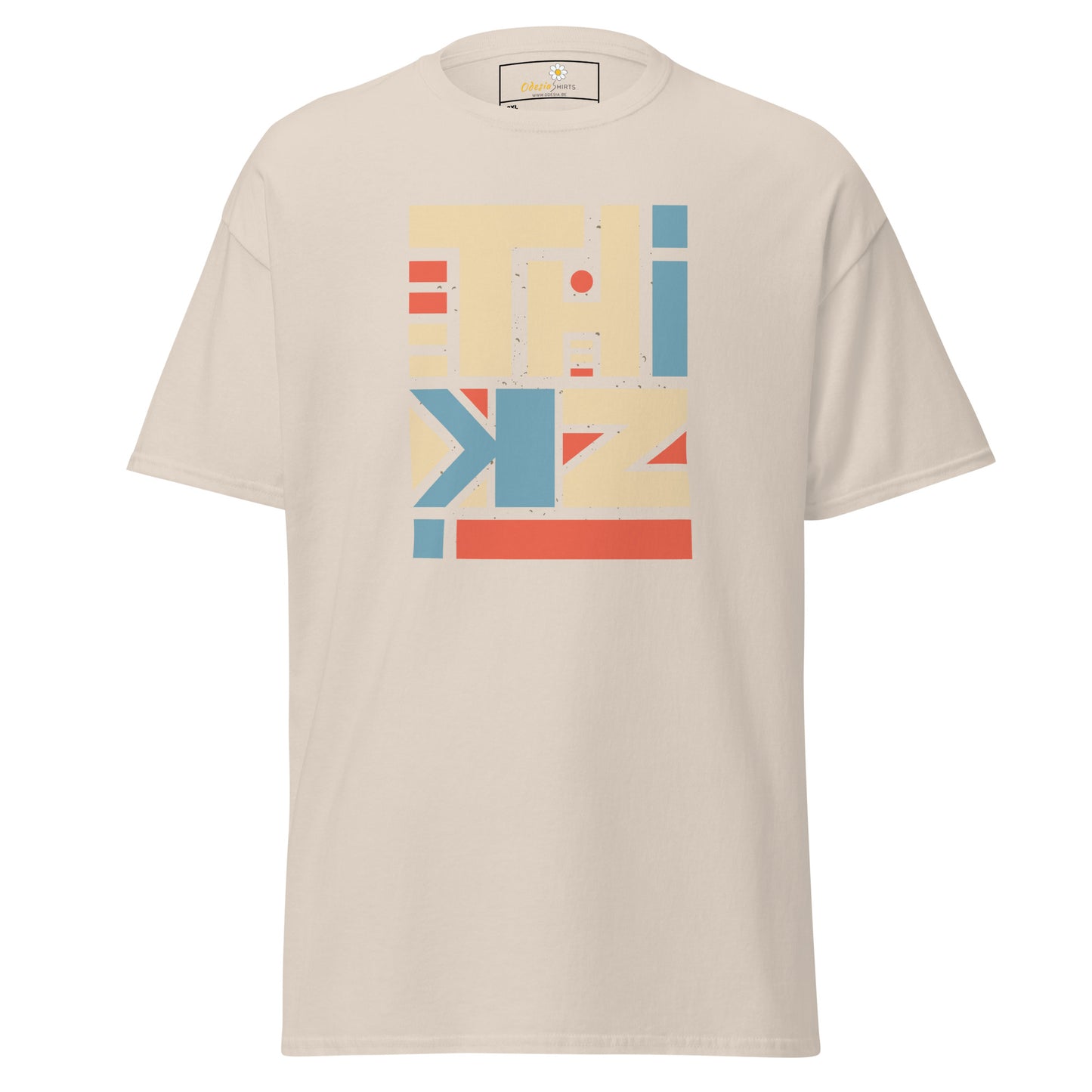 Unisex classic t-shirt - ABSTRACT TEXT THINK - BIG